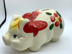 lot 82 image: Two Adorable Vintage Pig Banks