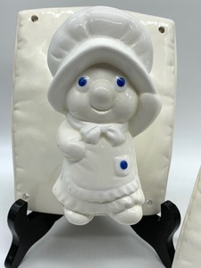lot 135 image: Two Pillsbury Poppin Fresh and Poppie Apron or Towel Hangers