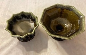 lot 62 image: Two Pieces of Green Hull Pottery