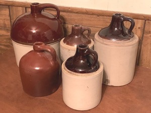 lot 161 image: Five Crock Jugs