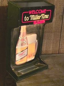 lot 163 image: Small Light Up Miller Time Light