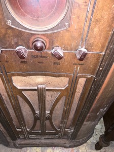 lot 167 image: Two Vintage Radio Cabinets