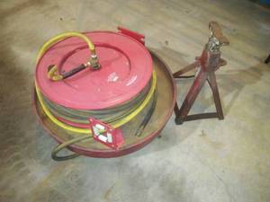 Retractable Air Hose and Drum Dolly.