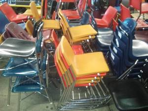 Student Chairs. Some with book storage