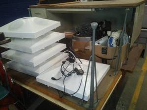 Epson Projectors (4), Speaker banks and more.