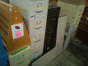 File cabinets, Library Shelf and more