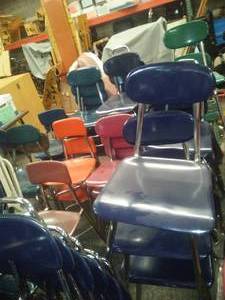 Bakelite Chairs, Stackable.