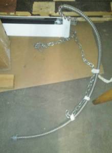 DA-LITE Electric retractable video screen. 10.5 width.