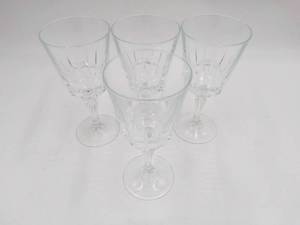 4 Crystal European Cut Cocktail Glasses