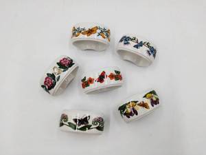 6 Portmeirion Botanic Garden Motif Napkin Rings
