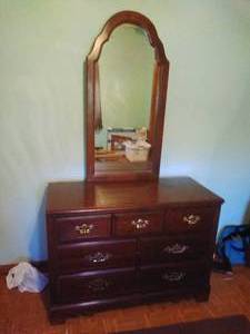 lot 51 image: Dresser with Mirror