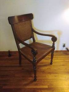 lot 56 image: Wood Accent Chair