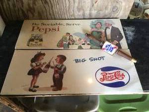 lot 144 image: Pepsi Signs and Pabst Blue Ribbon Tapper