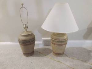 Six Tabletop Lamps