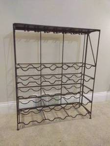 Folding Metal Wine Rack