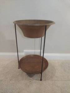 Large Copper Plant Stand