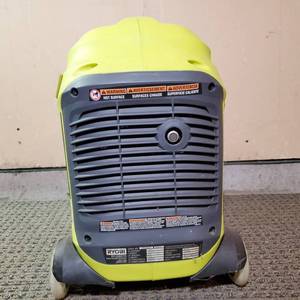 lot 003 image: RYOBI RYi2000 Portable Generator 2,000 Starting Watt Gasoline Powered Digital Inverter