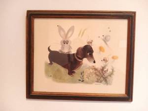 lot 093 image: Bunny and Barney by George Bucket 1963  9.5x11.5