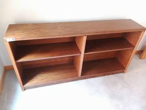 lot 102 image: Oak Bookcase 60w x 30h, 12d