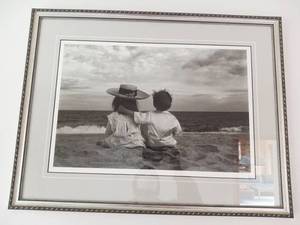 lot 103 image: Beach Friends framed Photo 29.25x22.5