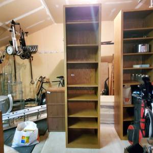 lot 138A image: 8 Oak Bookcase 24x96x16.5