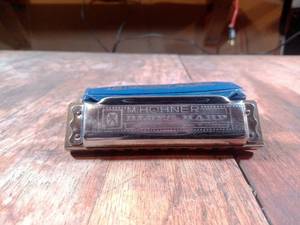 lot 206C image: Antique Honer Blues HarpHarmonica in its original case