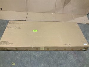 lot 71 image: HOME DECOR COLLECTION Oversized Brown Wood Frame Classic Floor Mirror (76 in. H x 31 in. W) SEE PICS