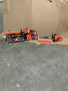 lot 85 image: ECHO CS-490 20 IN. GAS CHAINSAW & ECHO 20 IN. 21.2 CC GAS 2-STROKE CYCLE HEDGE TRIMMER SEE PICS
