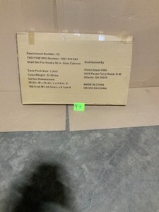 lot 97 image: HUSKY 36 in. W x 1 in H x 21 in. D Steel Shelf for 36 in. Gear Cabinet (2-Pack) NOT USED SEE PICS