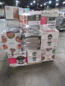 lot 300 image: WHOLESALE MIXED PALLET OF MISCELLANEOUS SMALL KITCHEN APPLIANCES AND COOKWARE