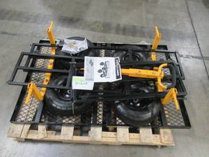 lot 305 image: Gorilla Carts 1,400 lb. Super Heavy Duty Steel Utility Cart GOR1400-COM
