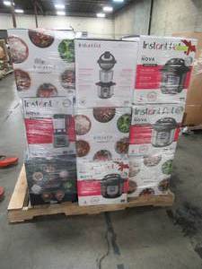 lot 320 image: WHOLESALE MIXED PALLET OF INSTA POT PRESSURE COOKERS AND SMALL APPLIANCES