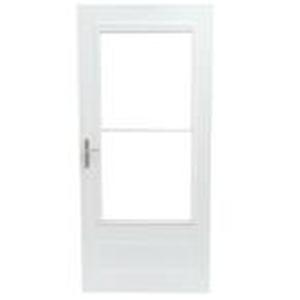 lot 611 image: EMCO 34 x 80 400 Series Storm Door With Self Storing Glass and Retractable Screen. 28125
