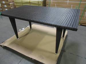 lot 430 image: Noble House (TABLE ONLY) From the Delani Multi-Brown Wicker Outdoor Dining Set, 8208