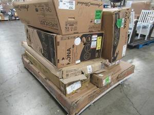 lot 433 image: WHOLESALE MIXED PALLET OF MISCELLANEOUS TUBS, FURNITURE AND MORE