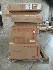 lot 200 image: WHOLESALE MIXED PALLET OF MISCELLANEOUS INDOOR FURNITURE AND DECOR
