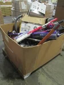 lot 110 image: WHOLESALE MIXED PALLET OF MISCELLANEOUS STICK AND UPRIGHT VACUUMS