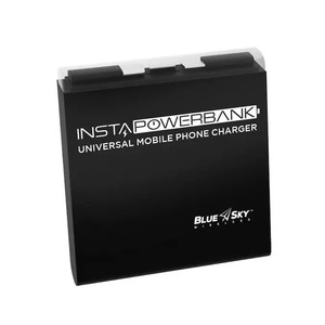 lot 812 image: Blue Sky INSTA-POWERBANK, WIRELESS Micro USB USB-C Lightning Universal 3-in-1 Power BankPhone Charger, 55150