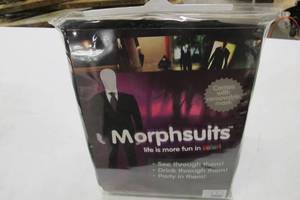 Slender Man Costume Morphsuit Adult L
