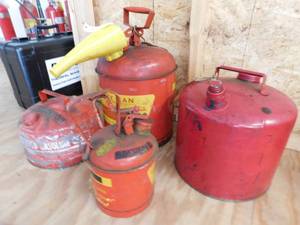 4 - Metal Gas Cans