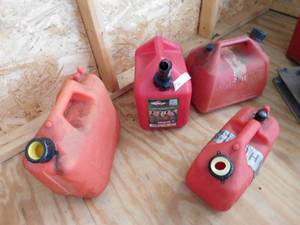 4 - Plastic Gas Cans