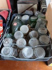 lot 15 image: Basket Of Old Bottles