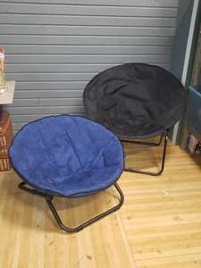 lot 61 image: Pair of Folding Saucer Chairs