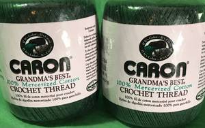 lot 139 image: Aunt Lydias & Caron Grandmas Best Crochet Thread - 6 Rolls in 4 Colors
