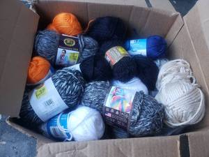 lot 125 image: Box of  Colorful Yarn