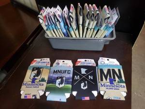 lot 159 image: 18 MN Themed Can Coozies
