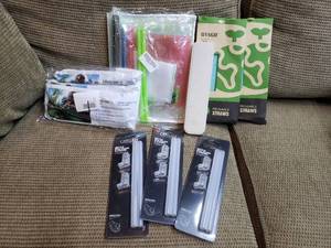 lot 163 image: Large Lot of Reusable Straws and Food Bags