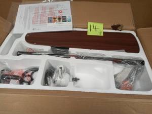 lot 14 image: Bohemian 52 in. Indoor White Punched Metal Ceiling Fan open box never used