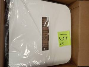 lot 15 image: Roomside Series DC 110 CFM Ceiling Bathroom Exhaust Fan with LED Light CleanCover and Humidity Sensing open box never used