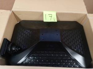 lot 17 image: Hamilton Premium Large Locking Aluminum Post Mount Mailbox Black open box never used